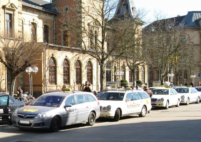 Taxis wartende Taxis