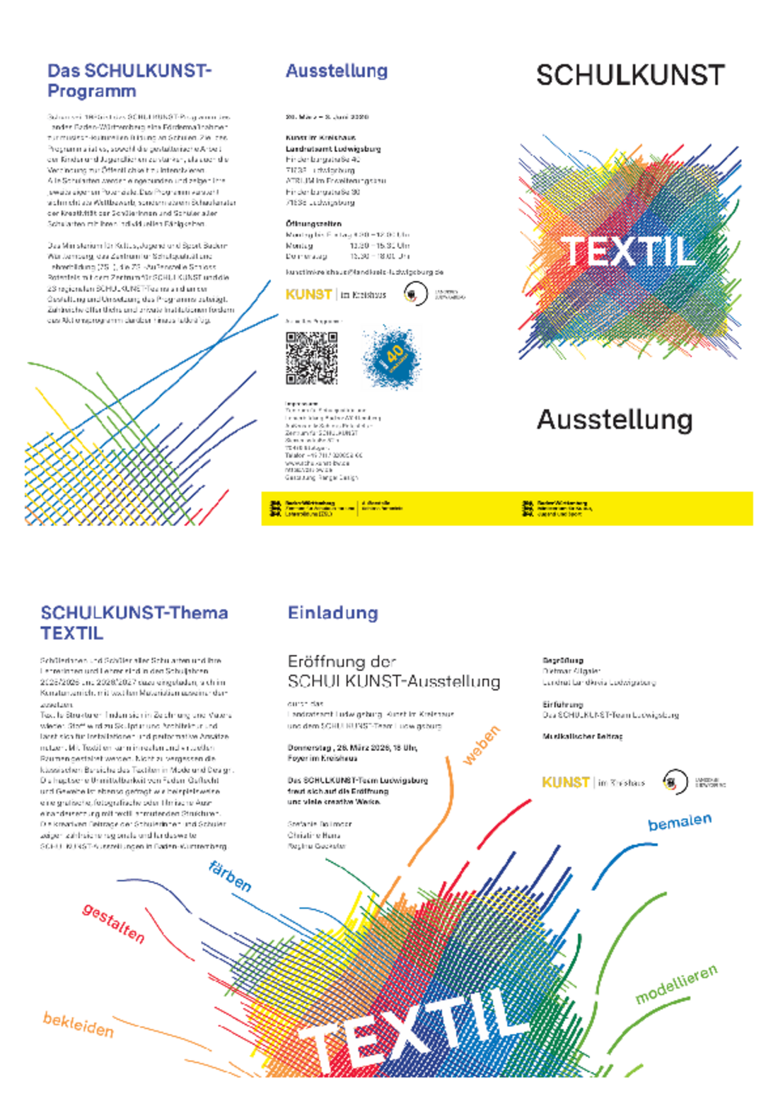 Einladung zur Ausstellung TEXTIL