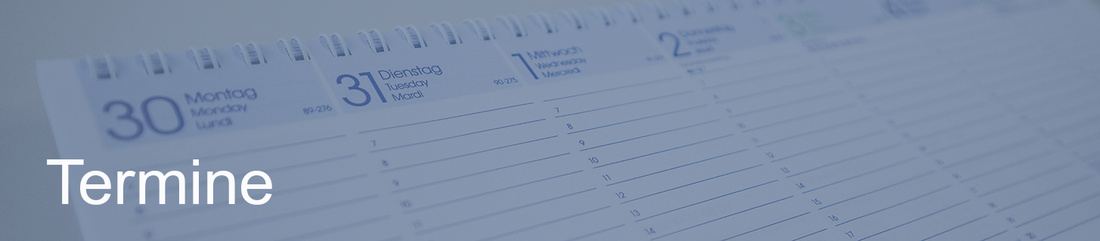 Ein geöffneter Kalender mit Monatsansicht zeigt die Tage 30 und 31 sowie einige leere Linien für Termine. Auf der linken Seite steht das Wort "Termine". (Text KI generiert)