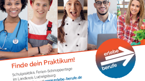 Teaserbild für Su www.erlebe-berufe.de: i datori di lavoro possono pubblicare giornate di prova e stage per le vacanze estive.