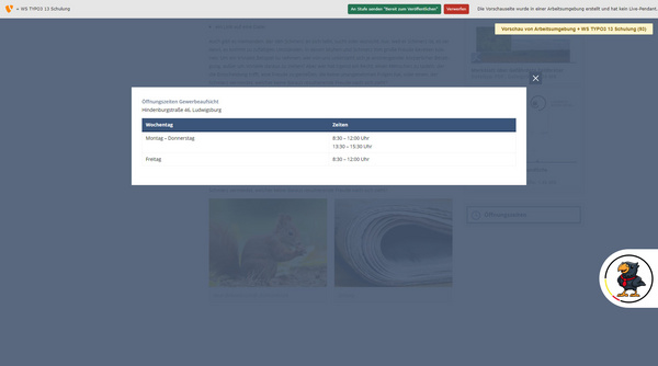 Die Öffnungszeiten des Serviceangebots sind: Montag bis Donnerstag von 9:00 bis 12:00 Uhr und Freitag von 9:00 bis 12:00 Uhr.