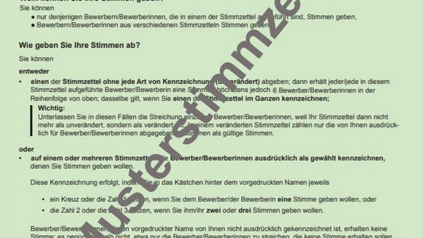 Merkblatt zur Wahl des Kreistags im Landkreis Ludwigsburg für die Wahl am 9. Juni 2024. Enthält Hinweise zur Stimmabgabe, Informationen zu verschiedenen Wählergruppen und einen wichtigen Hinweis auf das Trennen der Stimmzettel. Bitte überprüfen Sie die Vollständigkeit der Angaben.