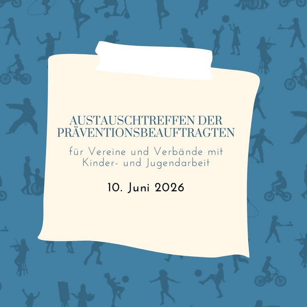 Event Teaserbild: Austauschtreffen: Kinderschutz im Verein