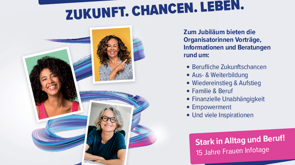 Teaserbild für Letzte Chance zur Anmeldung: Frauen Infotage 2025 starten bald
